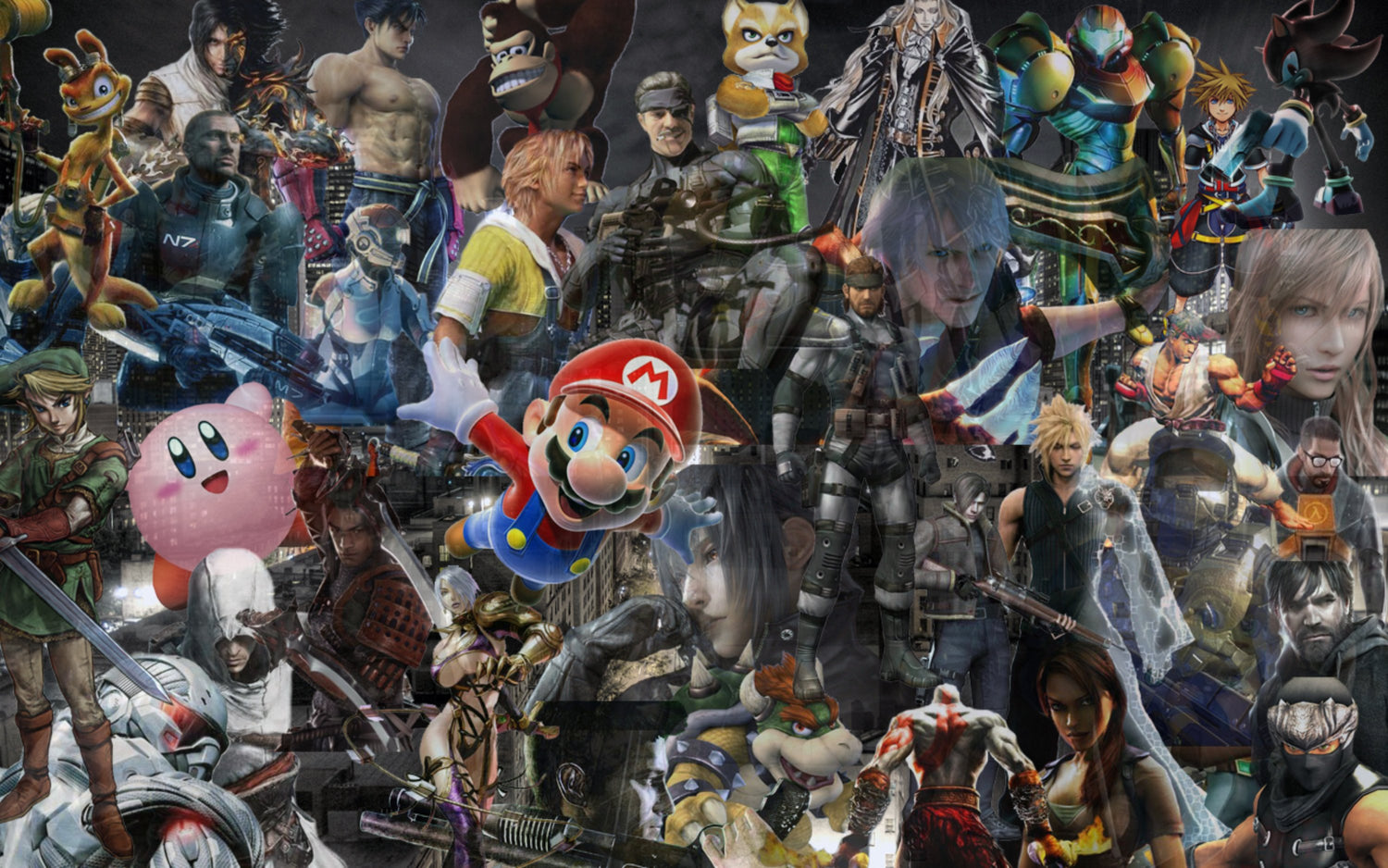 A Collage Of Many Different Video Game Characters