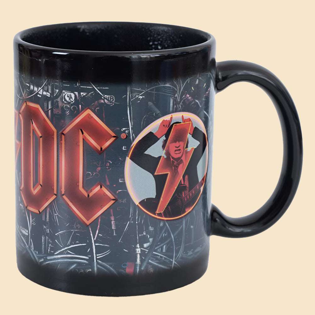 ACDC Heat Changing Mug Right Side Hot