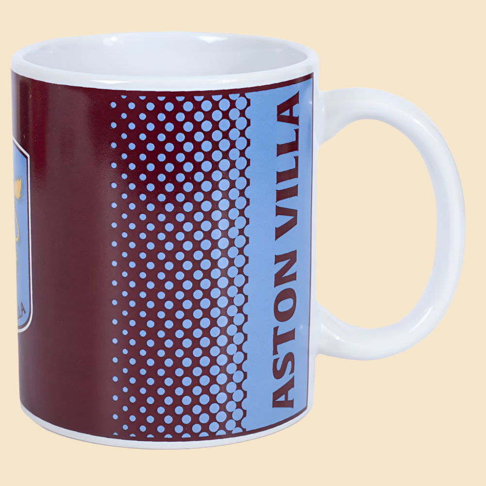 Aston Villa FC Fade Mug Side And Handle View