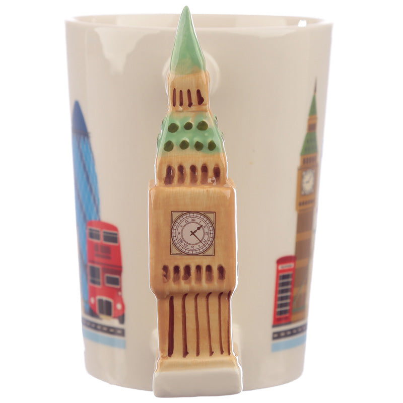 Big Ben Shaped Handle Mug Handle View