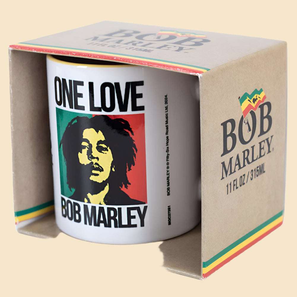 Bob Marley One Love Mug in the packaging