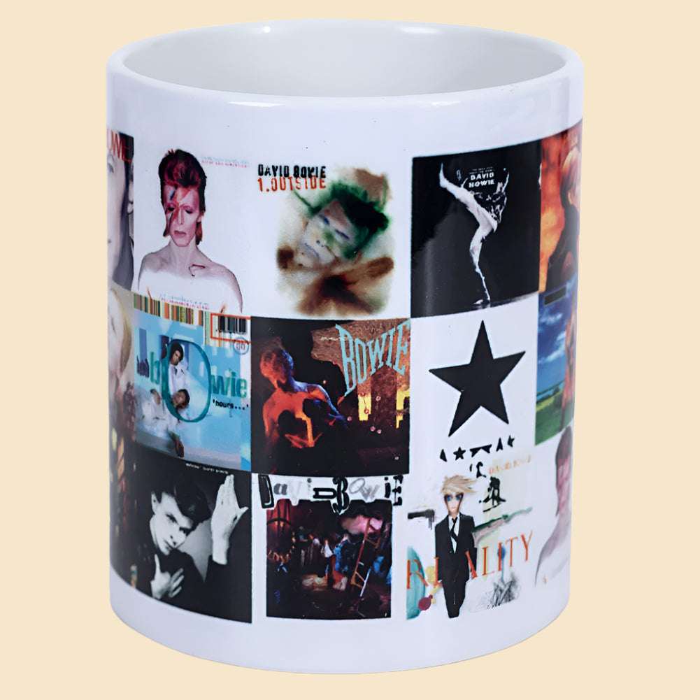 David Bowie Album Collage Mug Front View