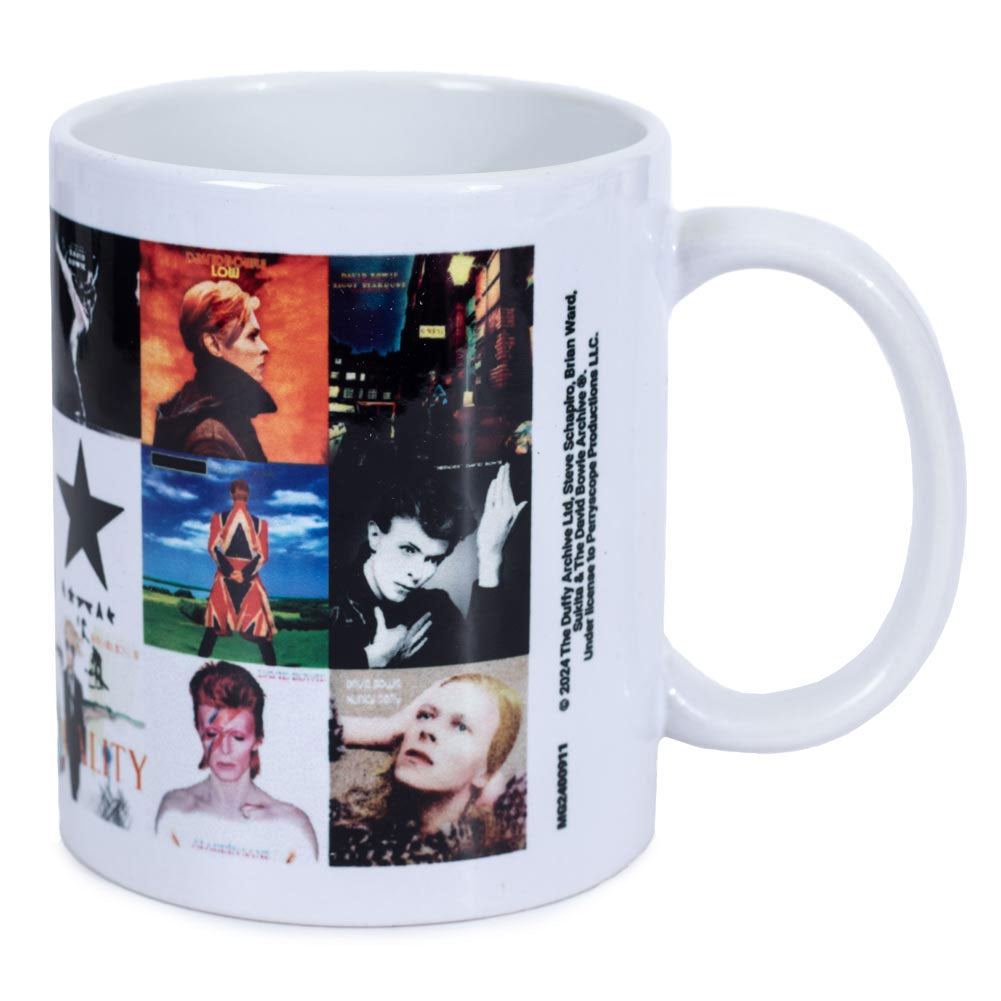 David Bowie Album Collage Mug Left Side And Handle