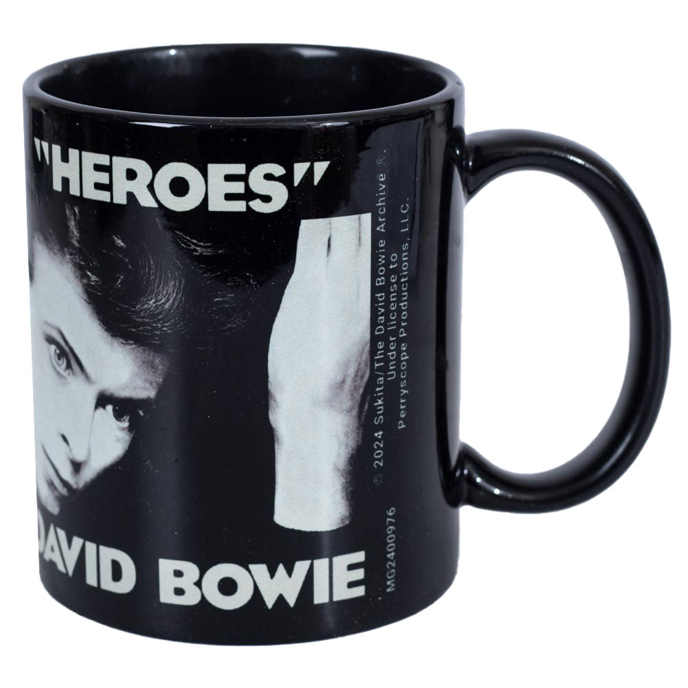 David Bowie Heroes Mug Album Cover Design Left Side And Handle