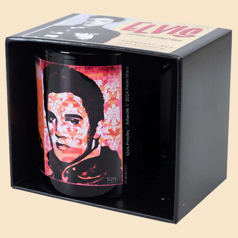 Elvis Presley mug in its packaging