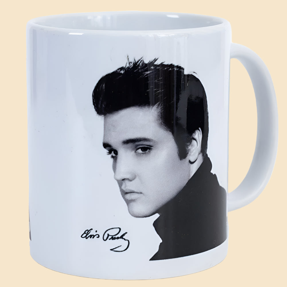 Elvis Presley portrait mug left side view