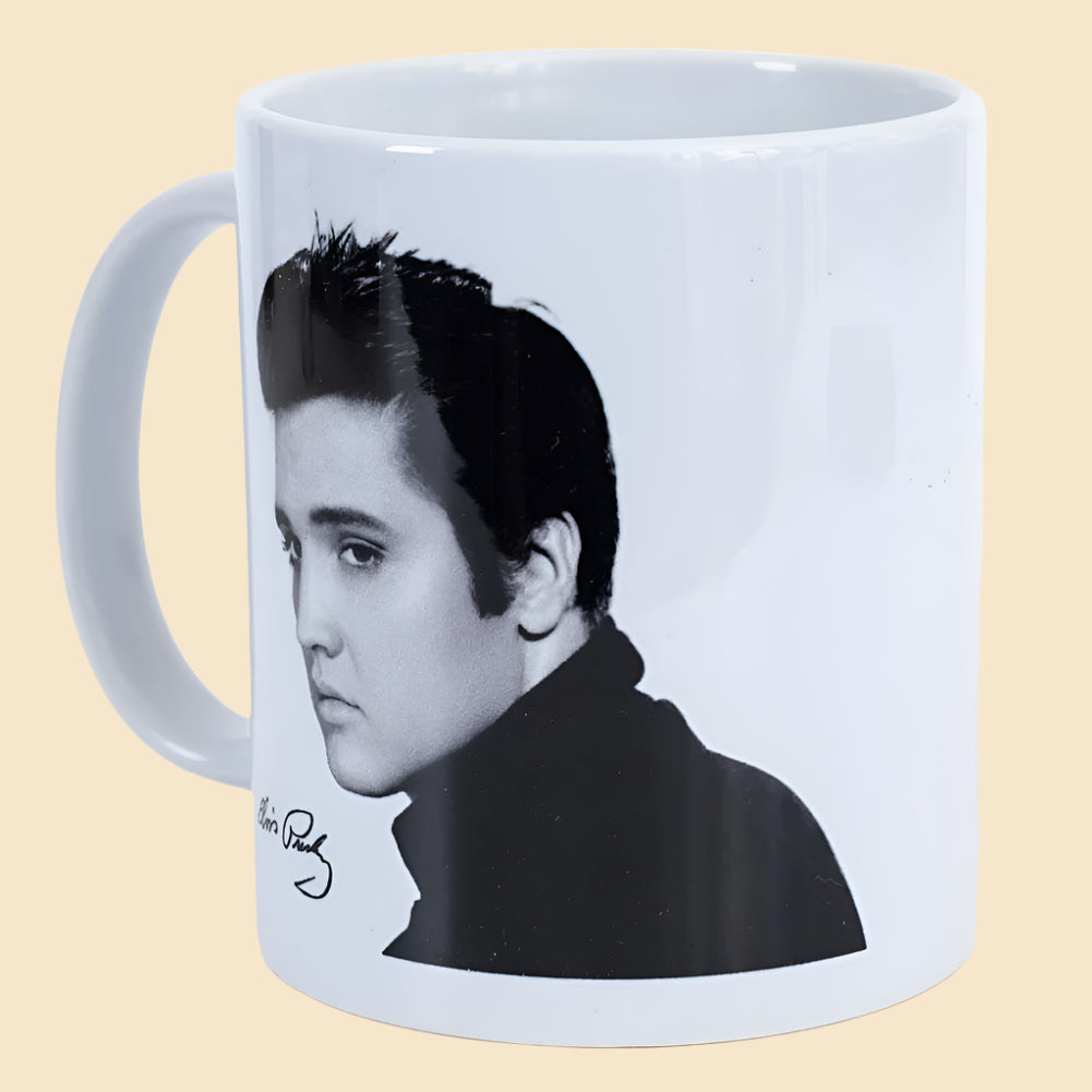 Elvis Presley portrait mug right side view