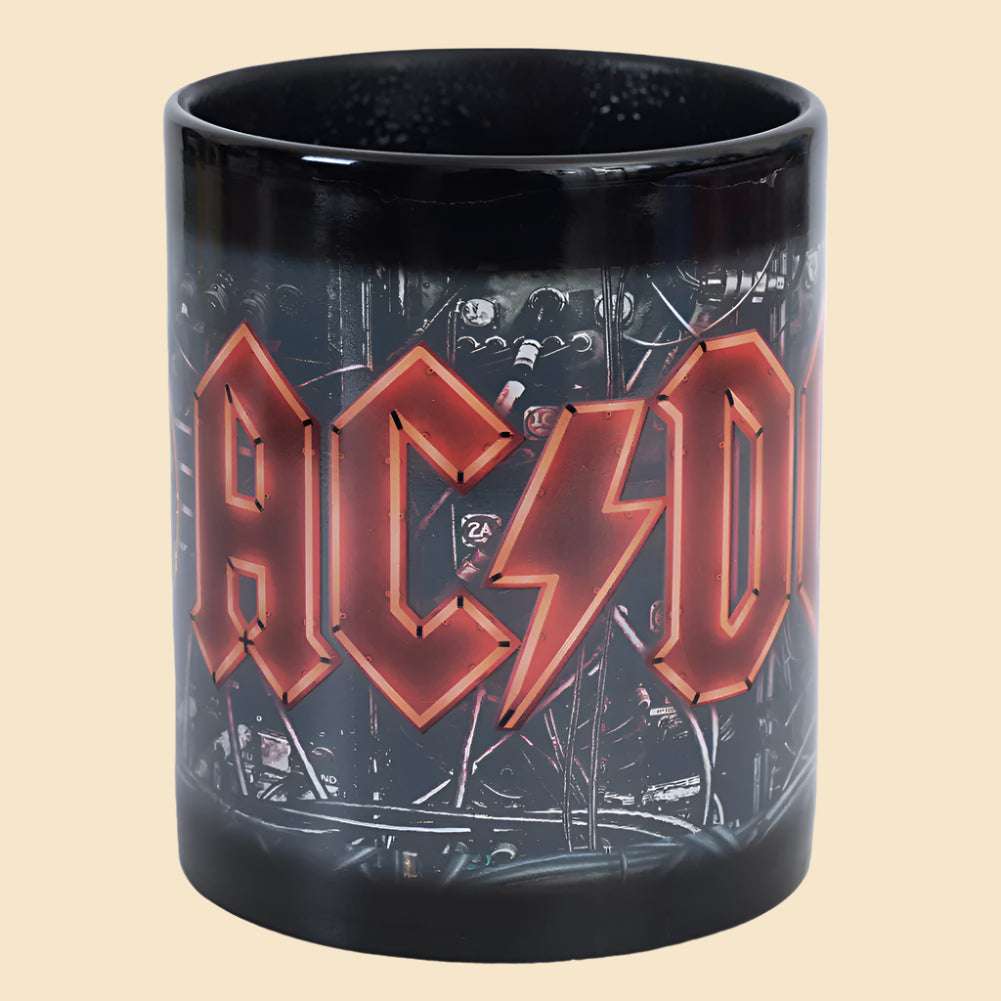 ACDC Heat Changing Mug Front View Hot