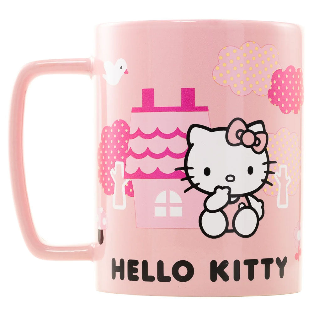 Hello Kitty Fuzzy Mug Right Side without the fluffy cover