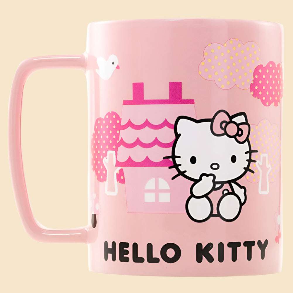 Hello Kitty Fuzzy Mug Right Side without the fluffy cover