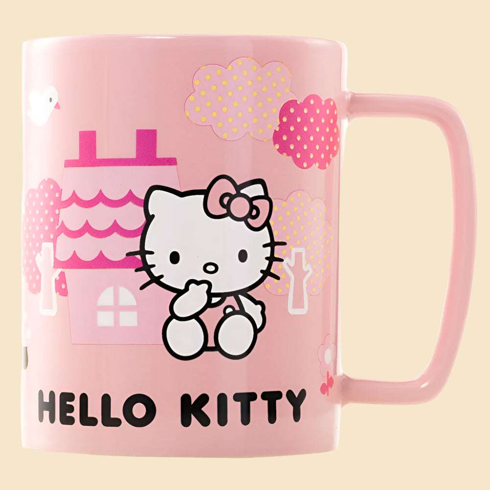 Hello Kitty Fuzzy Mug Left Side without the fluffy cover