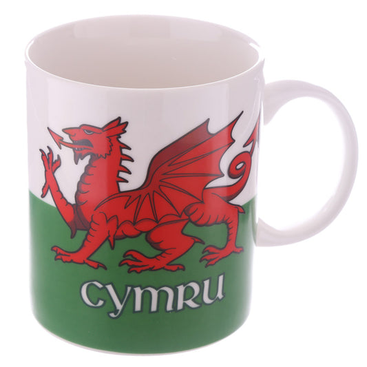 Collectable Bone China Mug - Welsh Dragon Wales (Cymru)