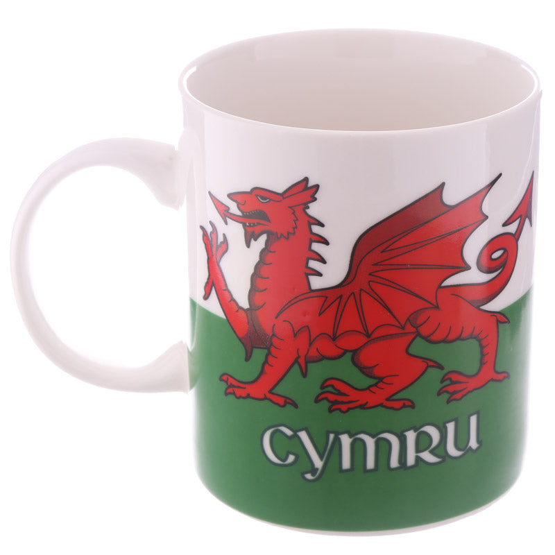 Collectable Bone China Mug - Welsh Dragon Wales (Cymru)