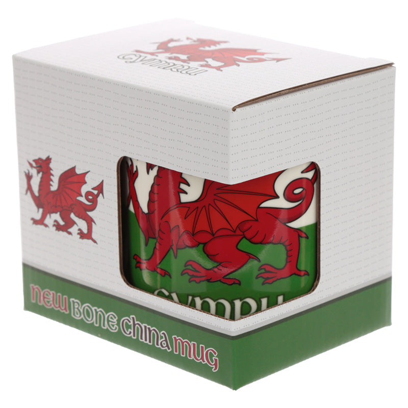 Collectable Bone China Mug - Welsh Dragon Wales (Cymru)