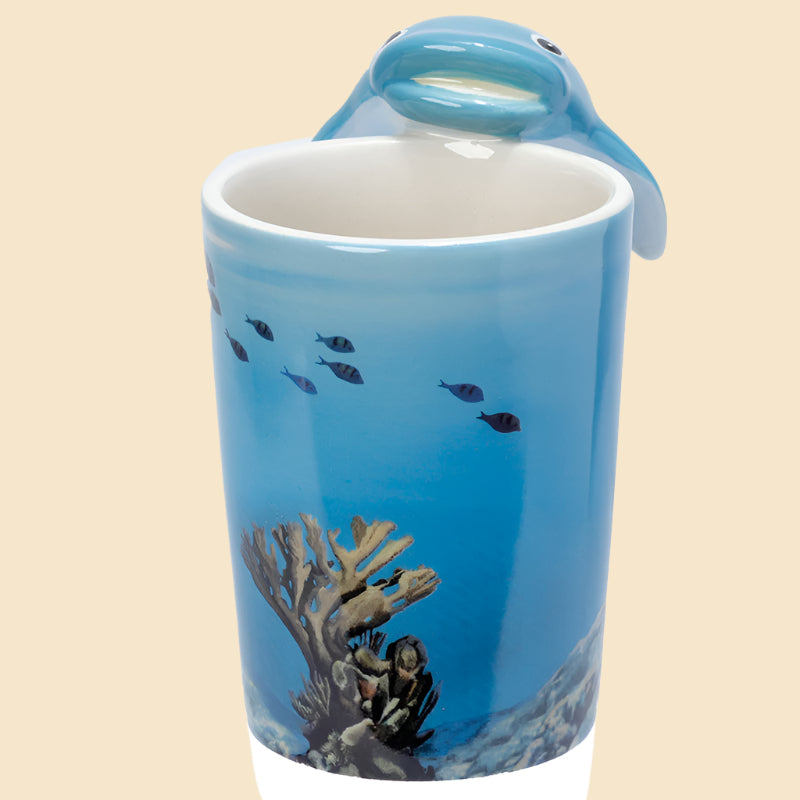 Novelty Whale Shark Handle Mug Front View