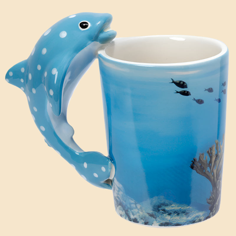 Novelty Whale Shark Handle Mug Right Side View