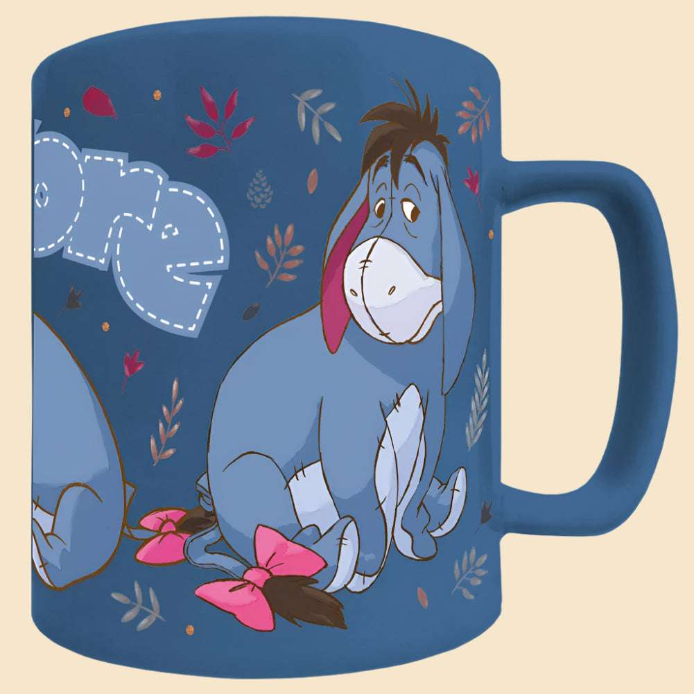 Winnie The Pooh Fuzzy Eeyore Mug Left Side Without The Cover On