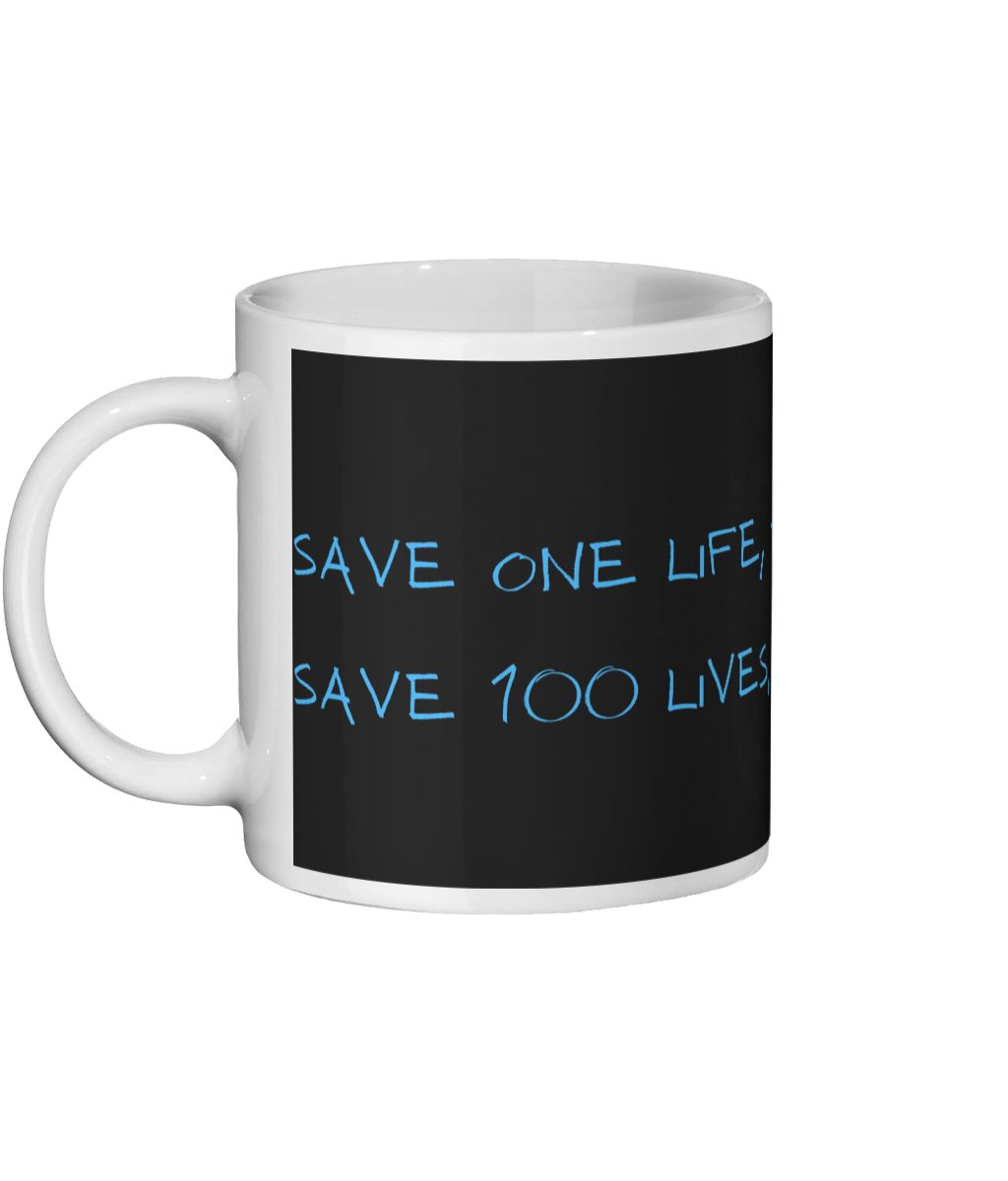 Amazing Nurse Mug 'Save One Life, You're A Hero. Save 100 Lives, You're A Nurse.' - The Mug GalleryStock