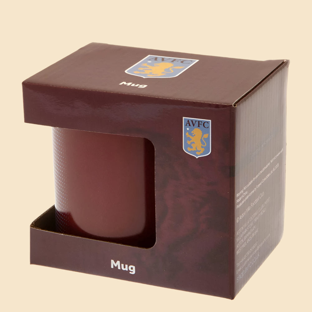 Aston Villa FC Halftone Mug In Its Packaging