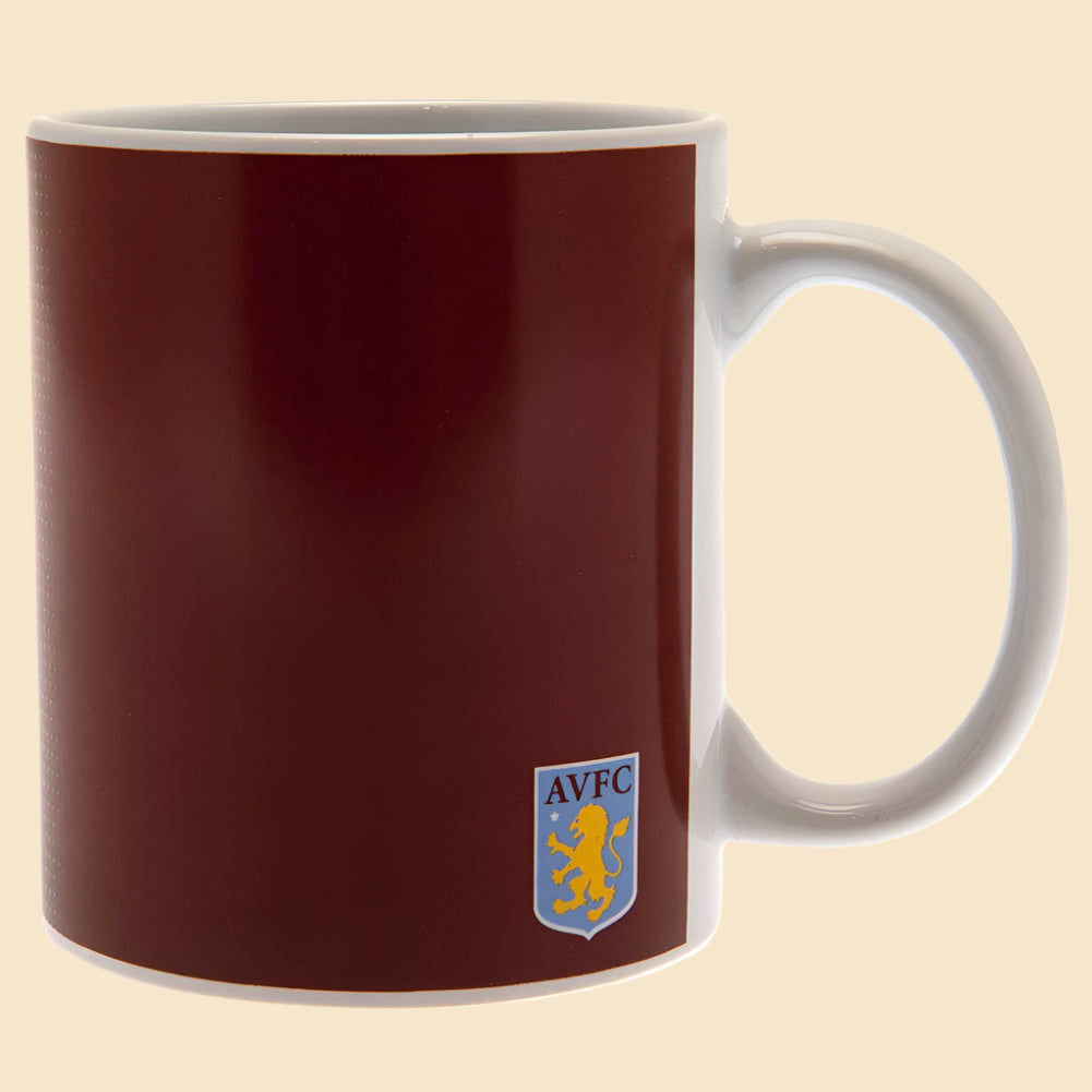 Aston Villa FC Halftone Mug Left Side View