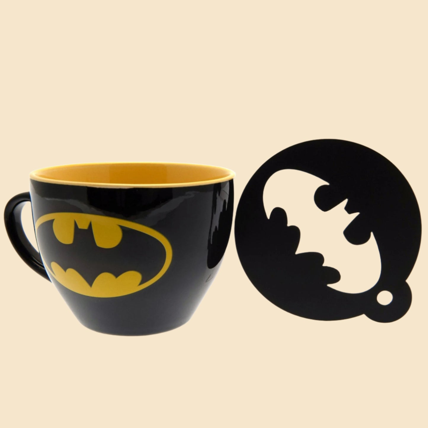 Batman Cappuccino Mug and Batman silhouette