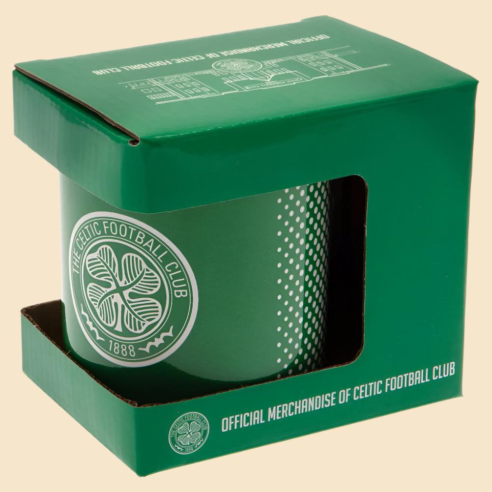 Celtic FC Fade Mug In Its Packaging