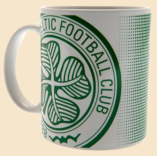 Celtic FC Halftone Mug Right Side View