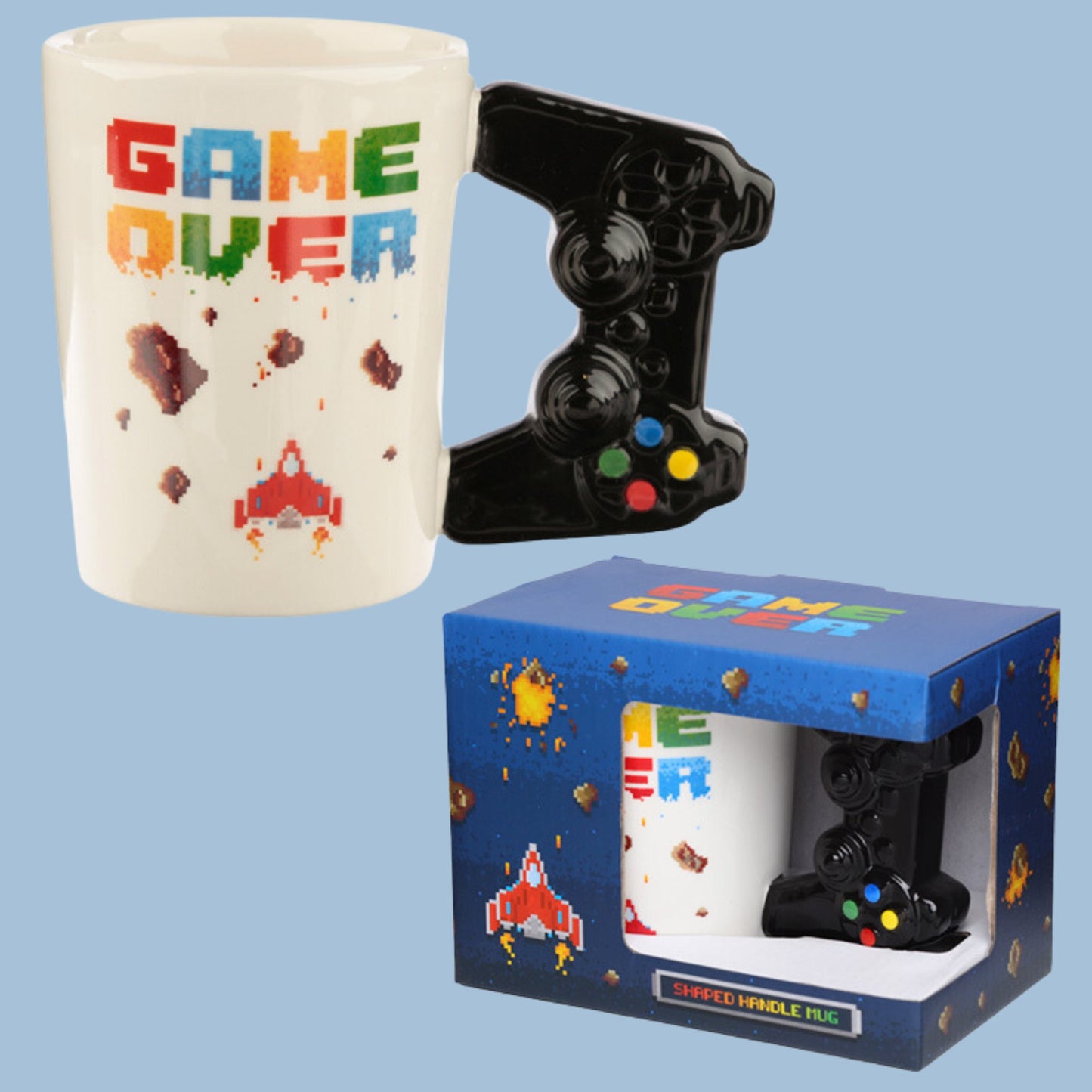 Ceramic Gamer Mug with Joypad Handle - The Mug GalleryMug