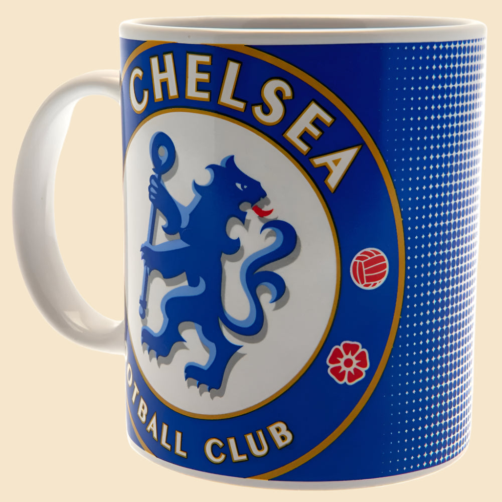 Chelsea FC Halftone Mug Right Side View