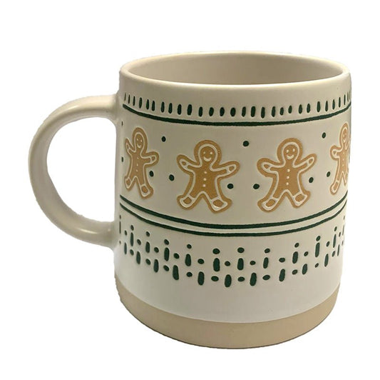 Christmas Gingerbread Man Stoneware Mug - The Mug GalleryMug