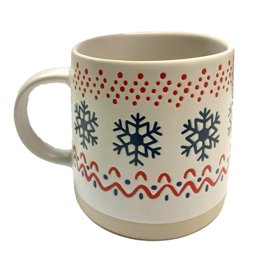 Christmas Snowflake Stoneware Mug - The Mug GalleryMug