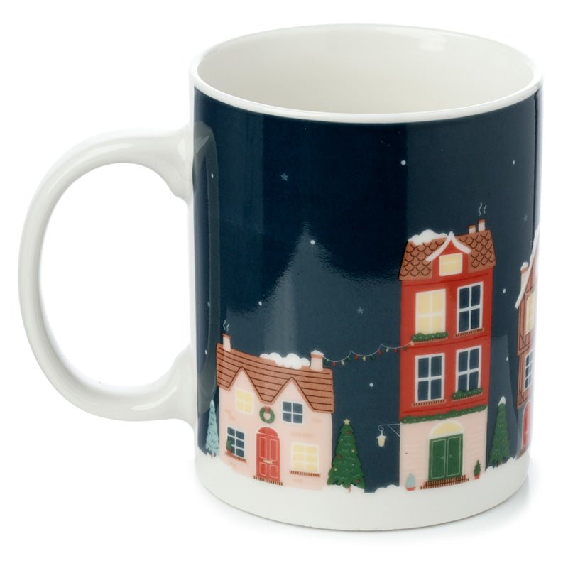 Christmas Village Porcelain Mug - The Mug GalleryMug