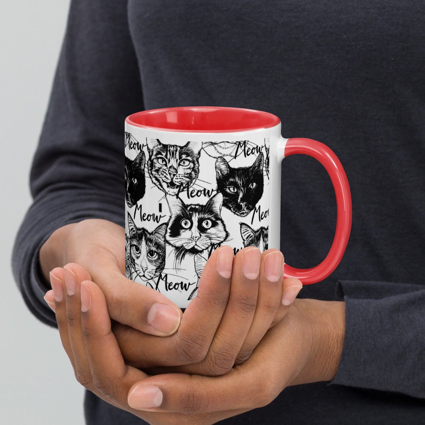 Colourful Mug With Cat Design - The Mug GalleryMug