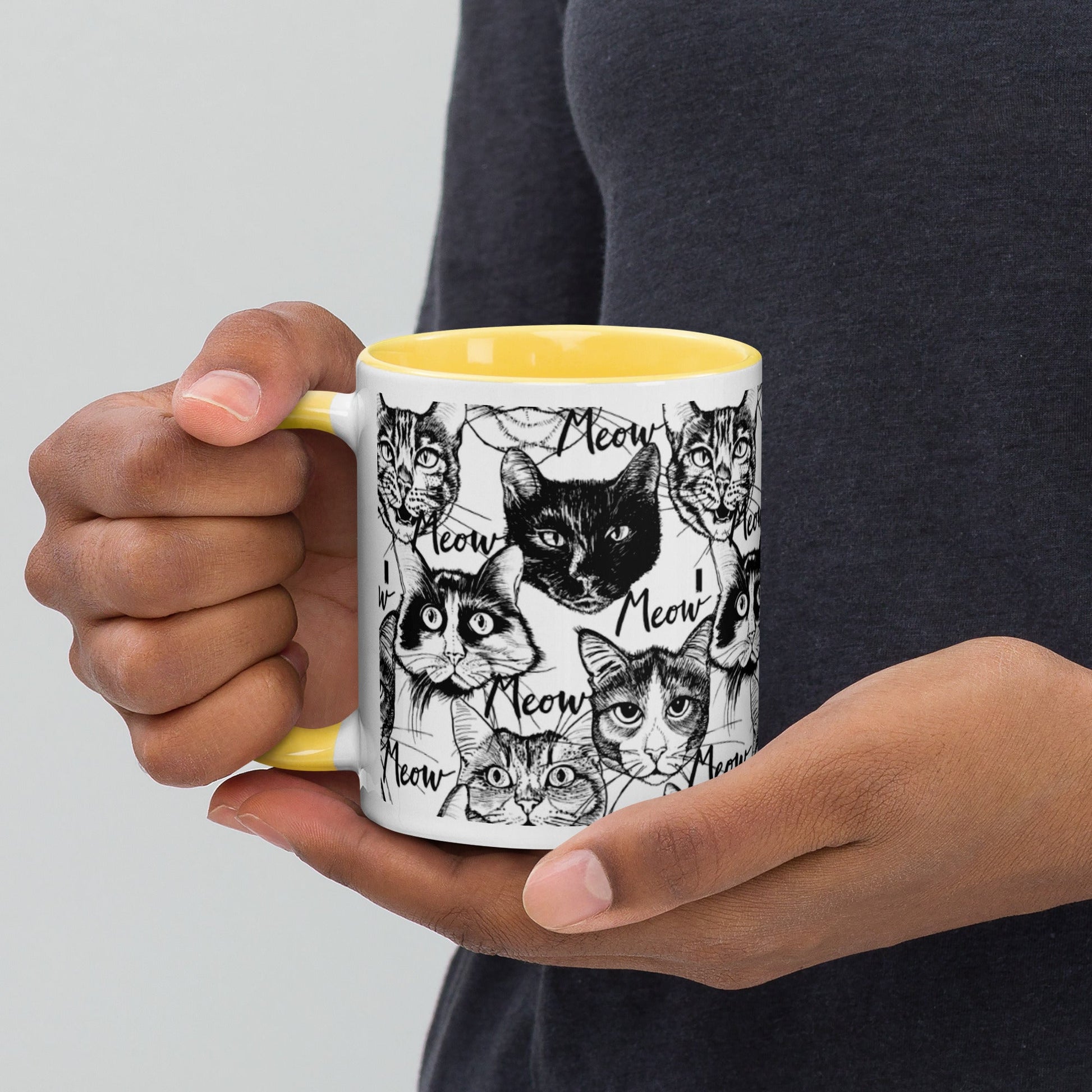 Colourful Mug With Cat Design - The Mug GalleryMug