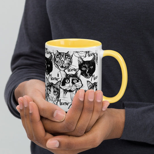 Colourful Mug With Cat Design - The Mug GalleryMug