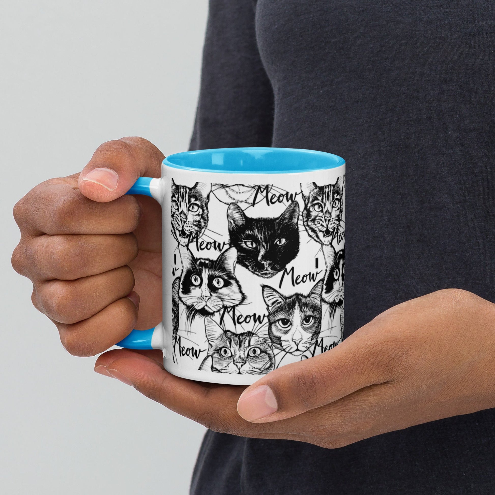 Colourful Mug With Cat Design - The Mug GalleryMug