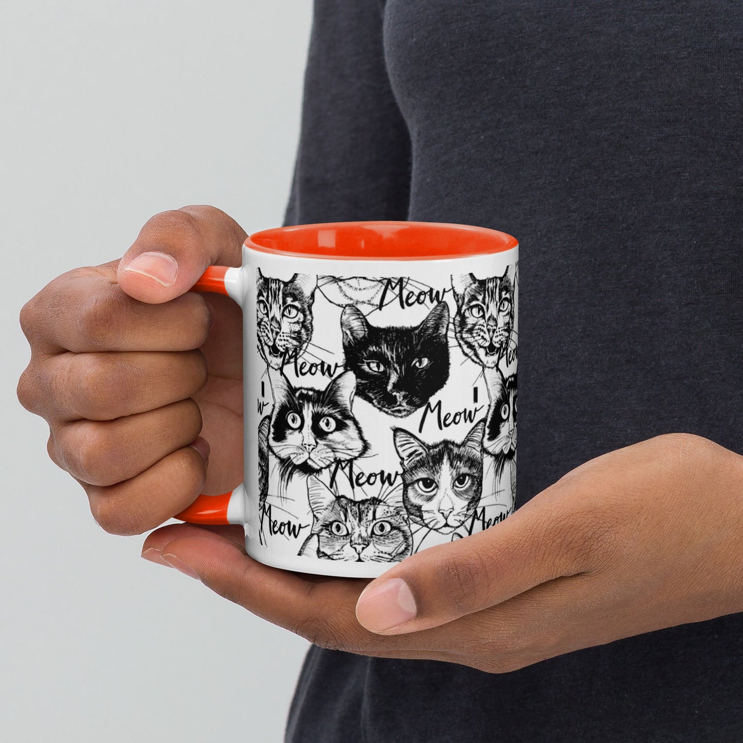 Colourful Mug With Cat Design - The Mug GalleryMug