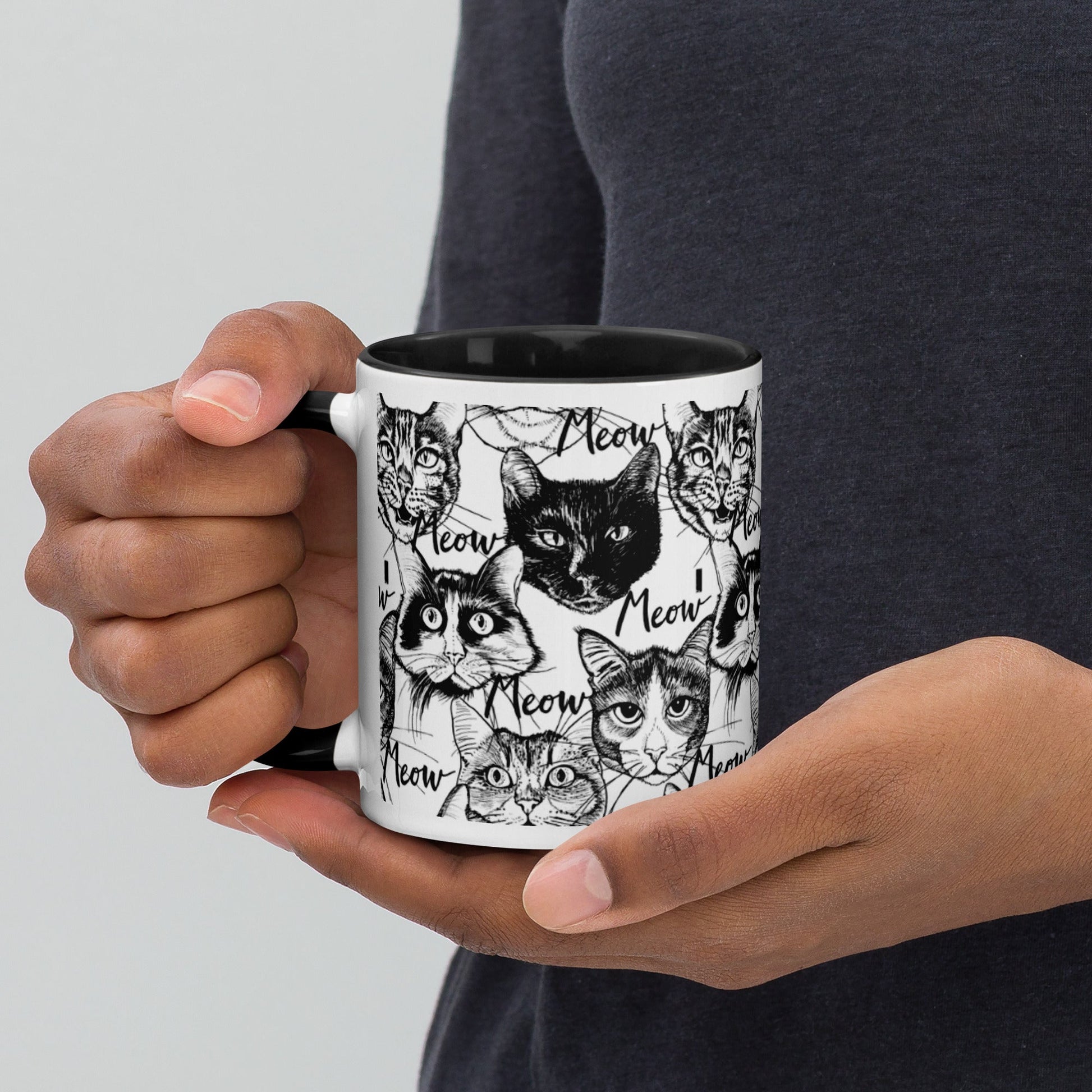 Colourful Mug With Cat Design - The Mug GalleryMug