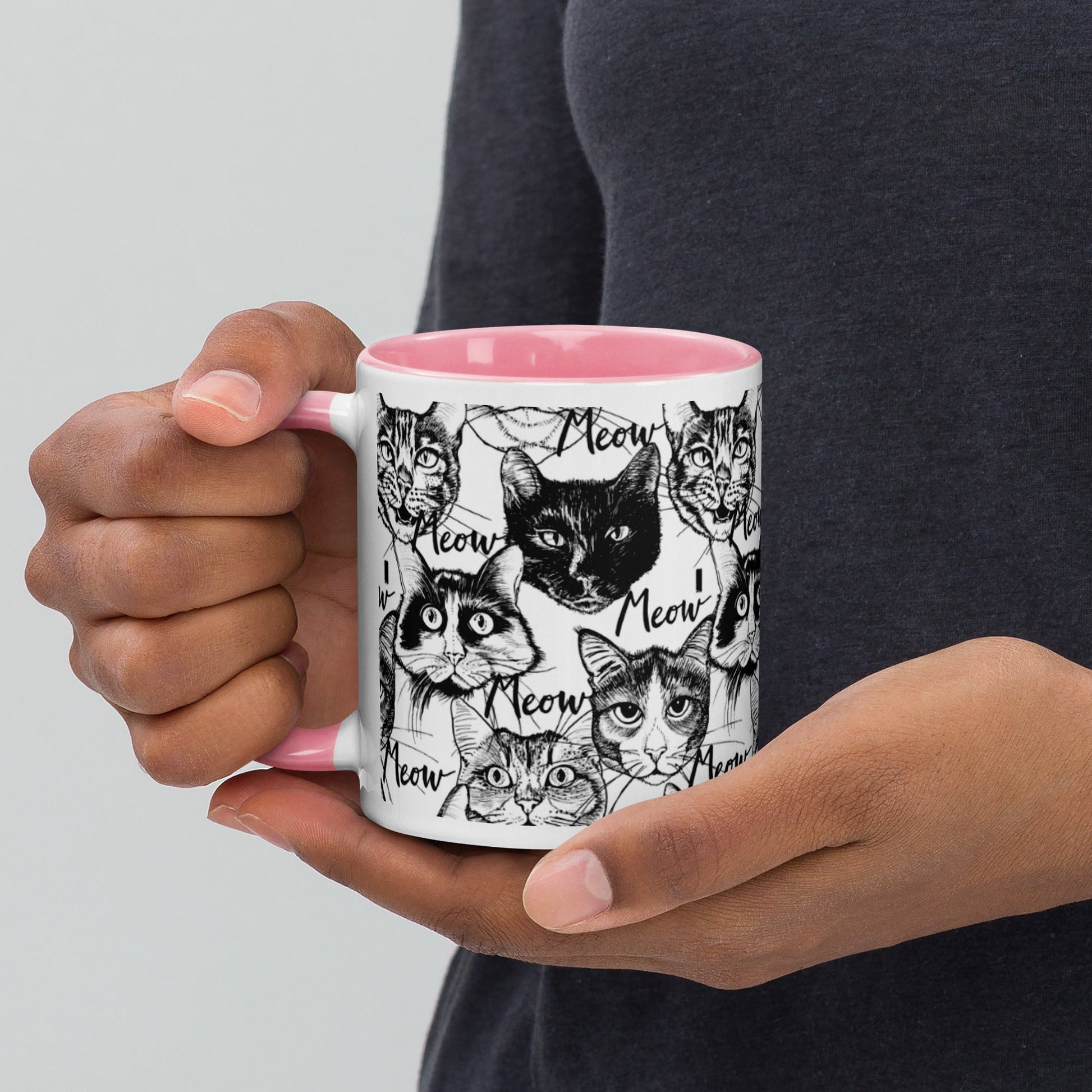 Colourful Mug With Cat Design - The Mug GalleryMug