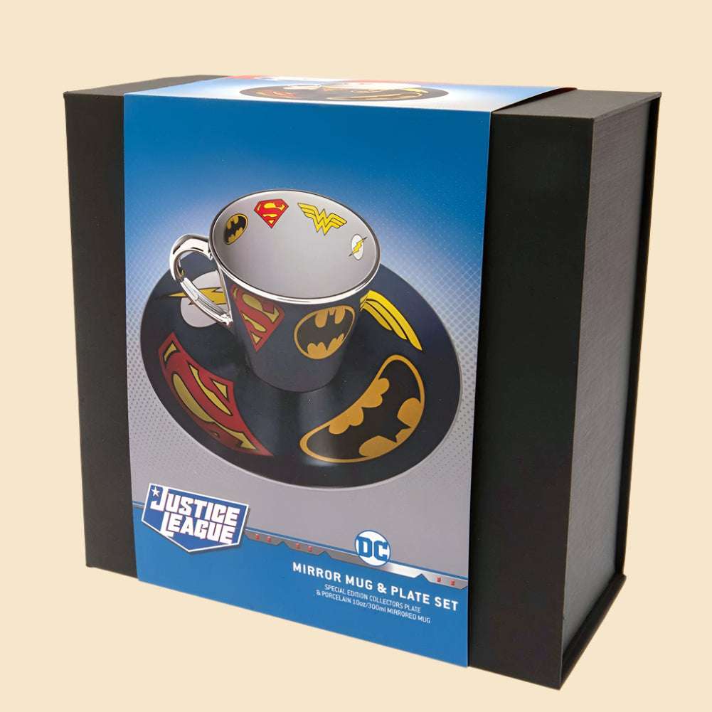 DC Comics Mirror Mug & Plate Set - The Mug Gallery Mug