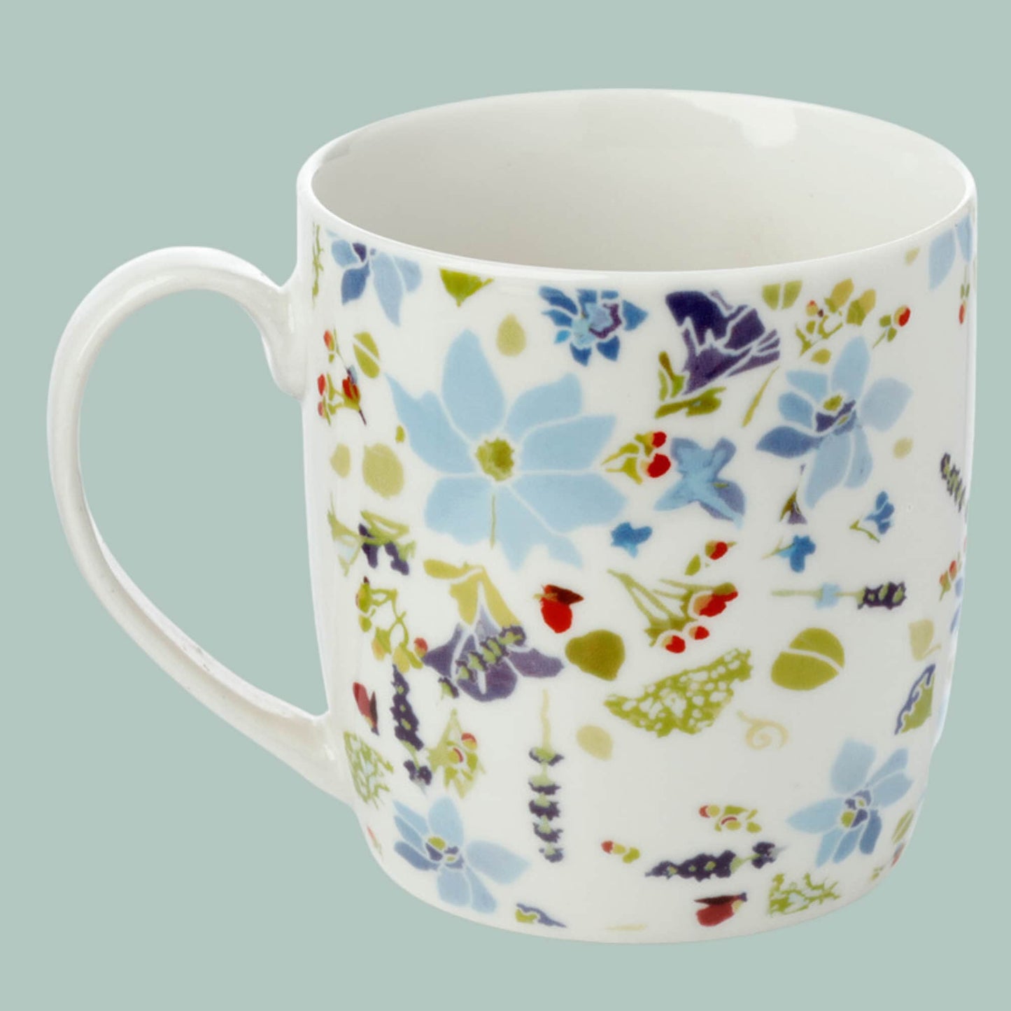 Floral Bicycle Porcelain Mugs Set Julie Dodsworth - The Mug GalleryMug