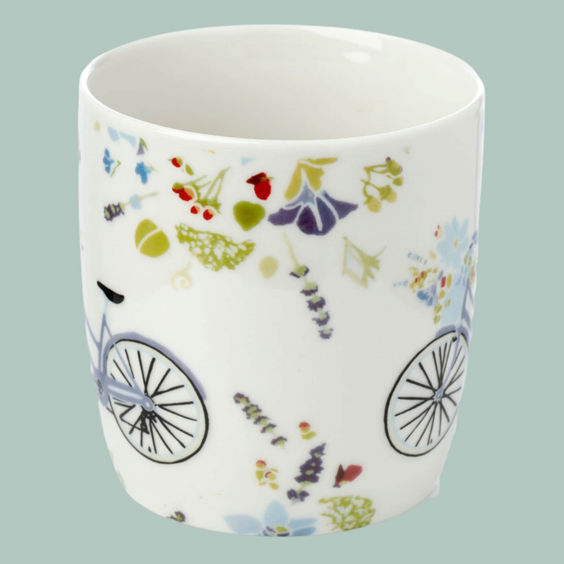 Floral Bicycle Porcelain Mugs Set Julie Dodsworth - The Mug GalleryMug