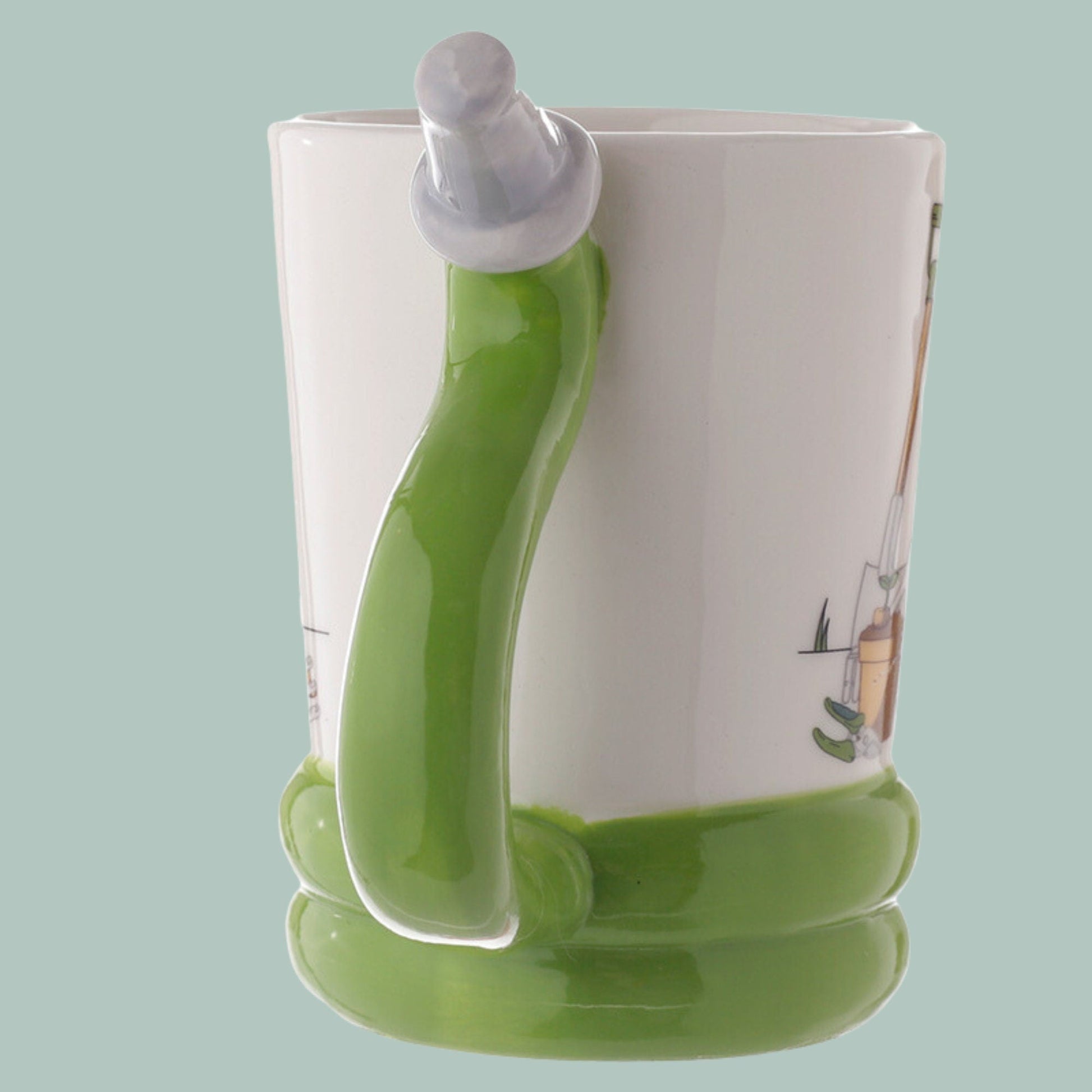 Gardener Mug with Garden Hose Shaped Handle - The Mug GalleryMug