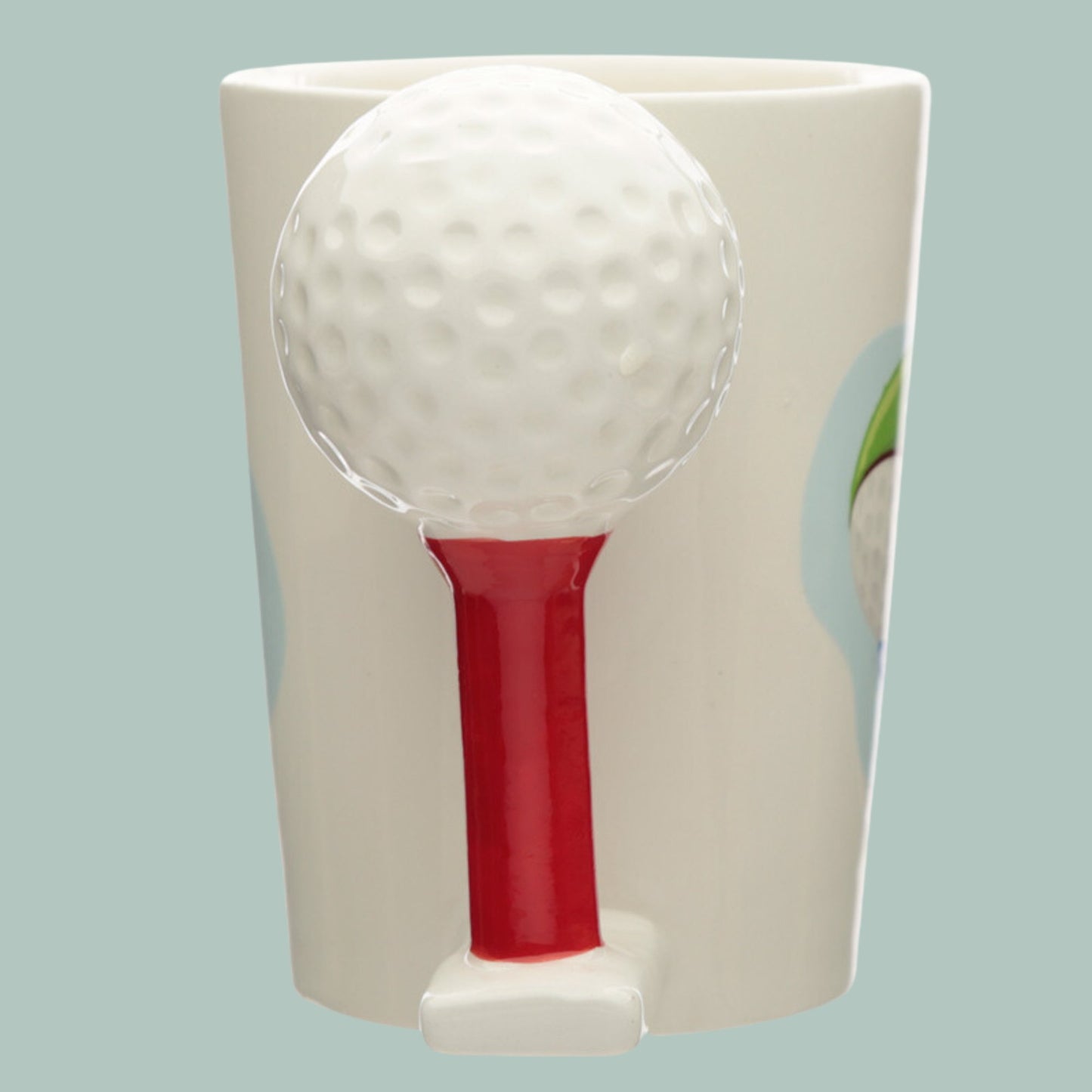 Golf Mug with Golf Ball Handle Golfing Lover Gift Present For Golfer Ideal Christmas Gift Birthday Gift Golfing Memorabilia