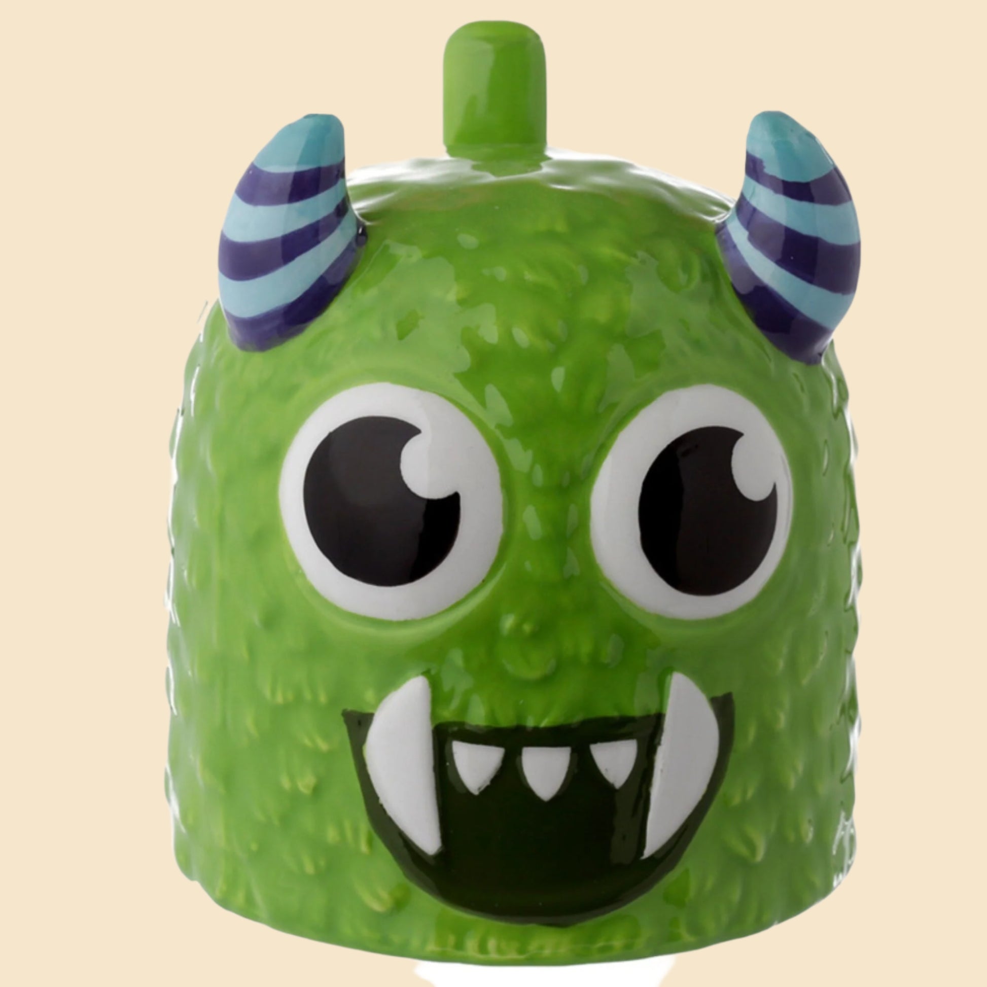 Green Monstarz Mug Upside Down Novelty Ceramic Mug Front View