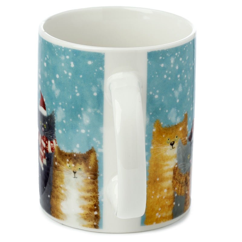 Jan Pashley Christmas Cats Porcelain Mug - The Mug GalleryMug