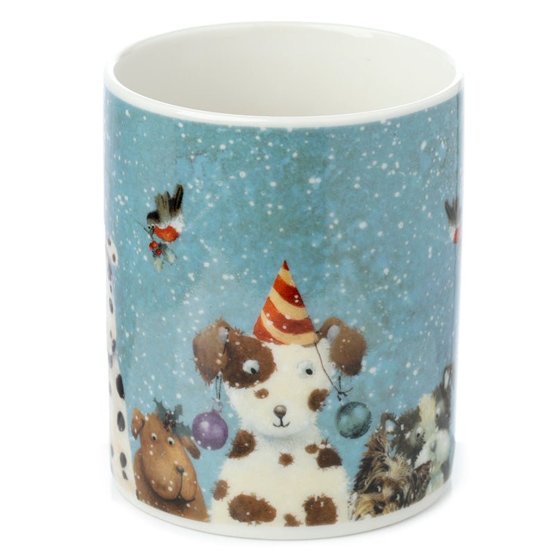 Jan Pashley Christmas Dogs Porcelain Mug - The Mug Gallery Mug