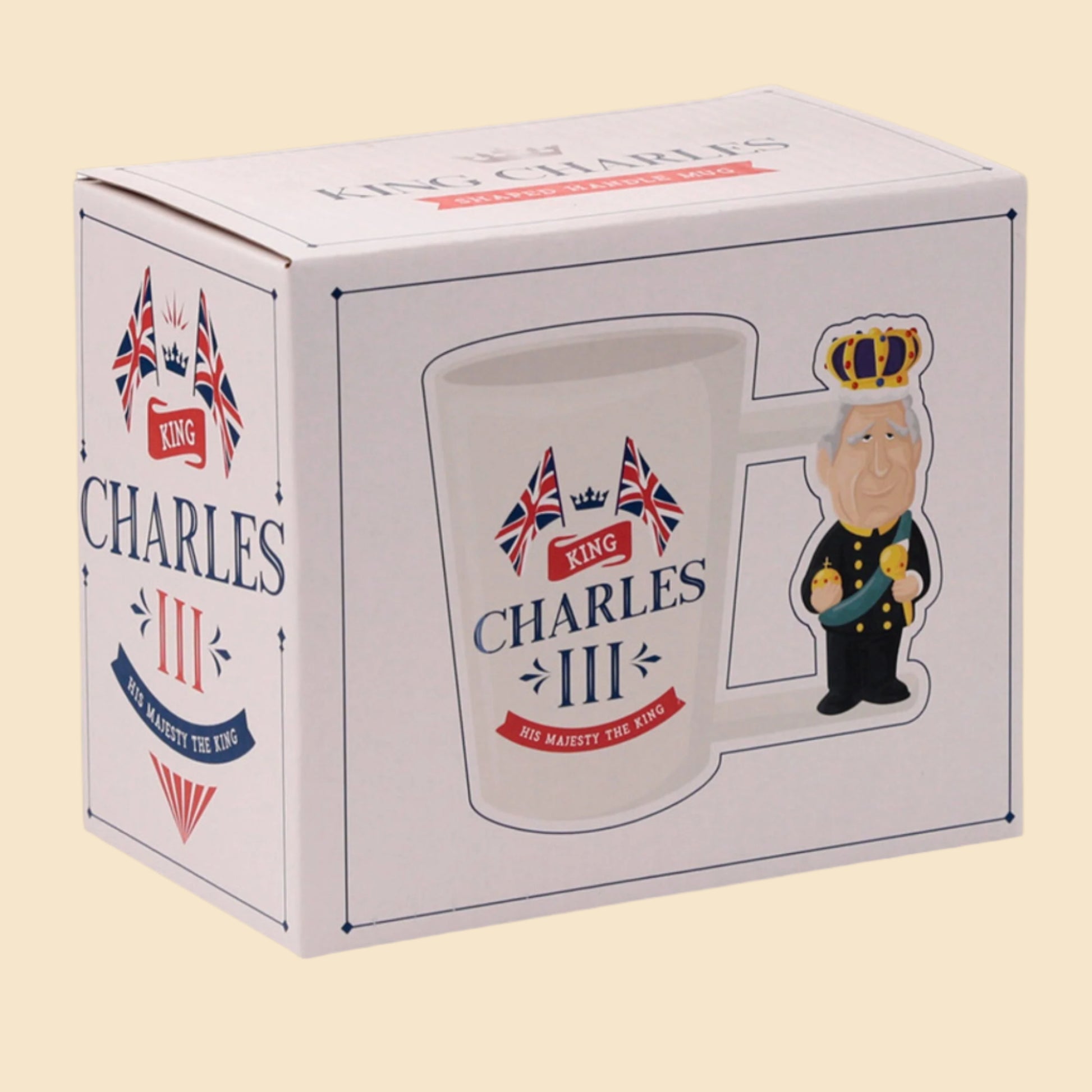 King Charles Handle Mug Monarchy Lover Gift Present For Royalist Ideal Gift Fun Novelty Royal Family Memorabilia In Its Packaging