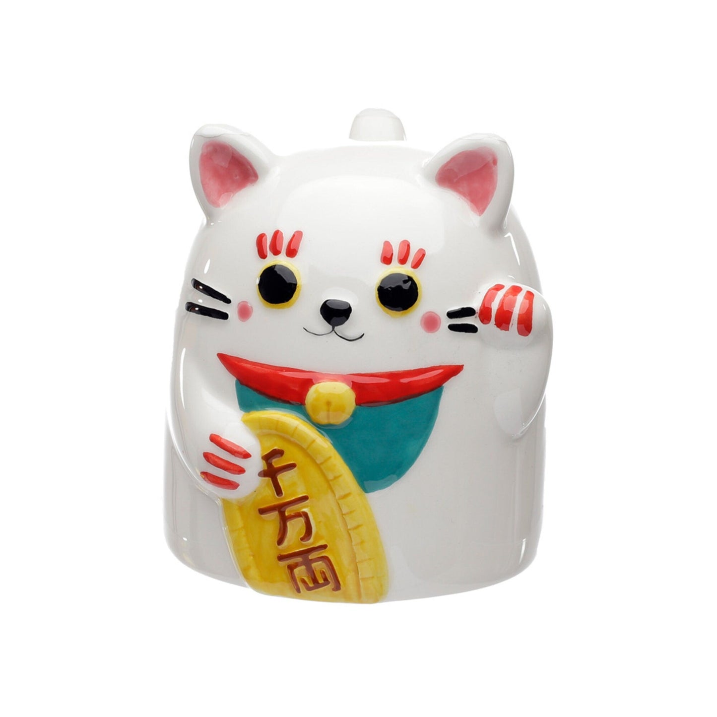 Lucky Cat Shaped Coffee Mug, Ceramic Maneki Neko Upside Down Mug, Lucky Cat Shaped Mug Present, Fun Cat Lover Gift