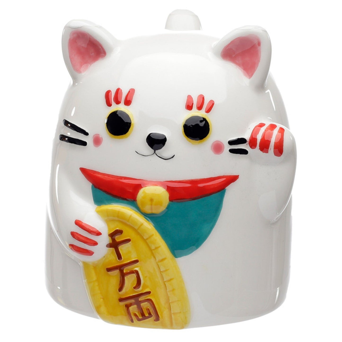 Lucky Cat Shaped Coffee Mug, Ceramic Maneki Neko Upside Down Mug, Lucky Cat Shaped Mug Present, Fun Cat Lover Gift